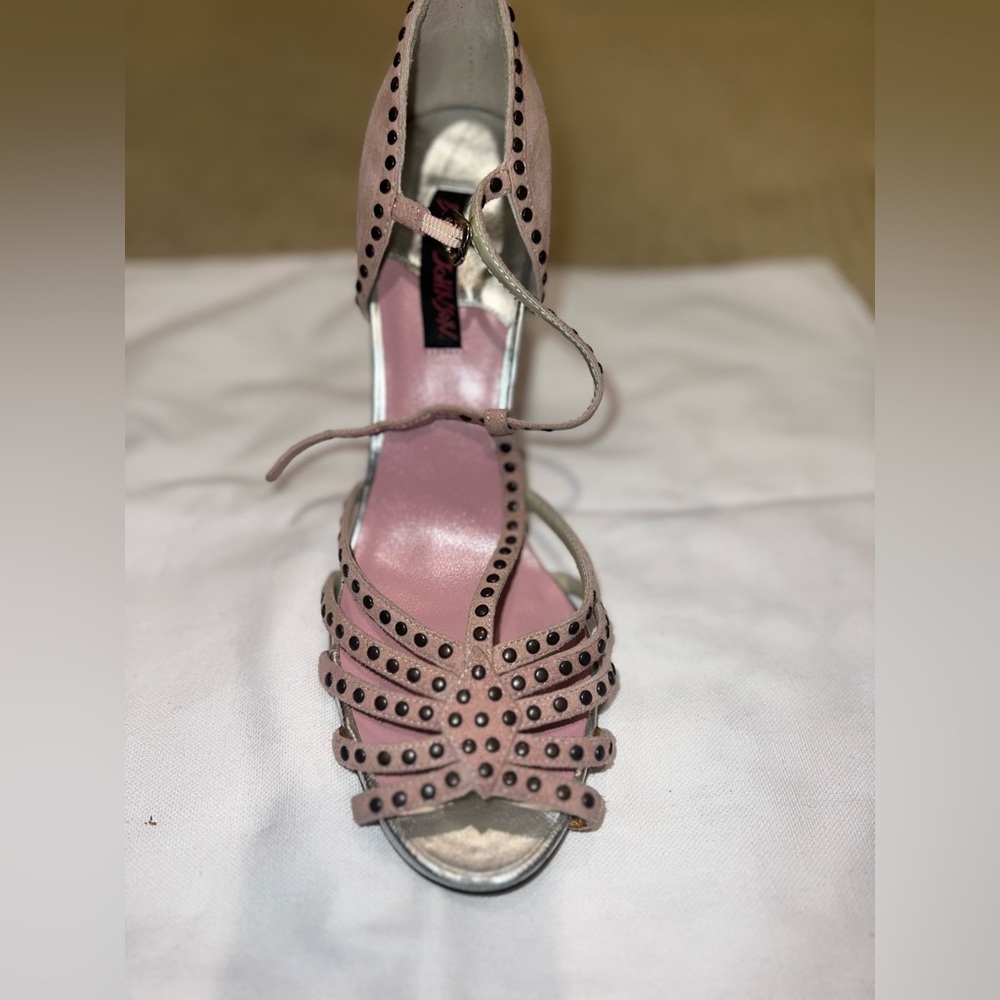 Betsey Johnson Pink Suede Heels